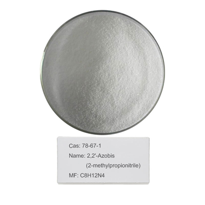 CAS 78-67-1 2،2'-Azobis (2-Methylpropionitrile) AIBN Azo اثنان مختلفان من بادئ أكسيد النيتريل العضوي