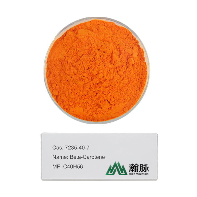 بيتا كاروتين CAS 7235-40-7 C40H56 B-Carotene C.I. الغذاء البرتقال 5 بروفيتانين أ